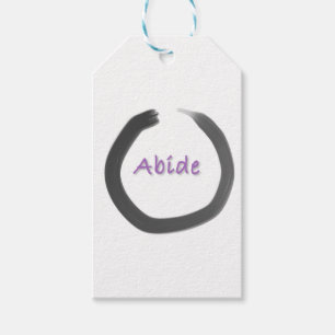 Abide Zen Buddhist Enso Circle Gift Tags