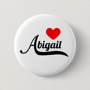 Abigail 6 Cm Round Badge