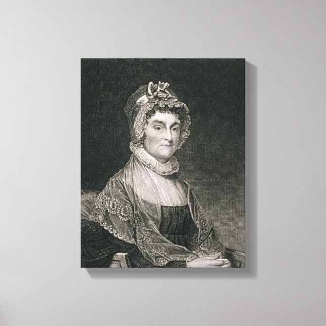 Abigail Adams, engraved by G.F. Storm (fl.c.1834) Canvas Print (Front)