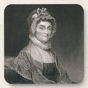 Abigail Adams, engraved by G.F. Storm (fl.c.1834) Coaster