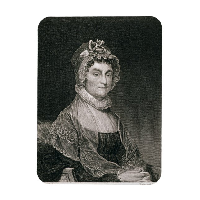 Abigail Adams, engraved by G.F. Storm (fl.c.1834) Magnet (Vertical)