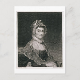 Abigail Adams, engraved by G.F. Storm (fl.c.1834) Postcard
