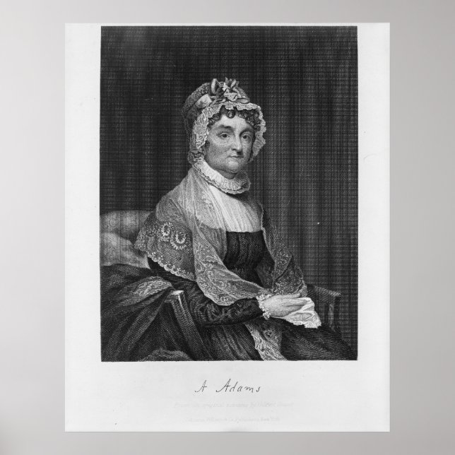 ABIGAIL ADAMS  off an orignl painting by G. Stuart Poster (Front)