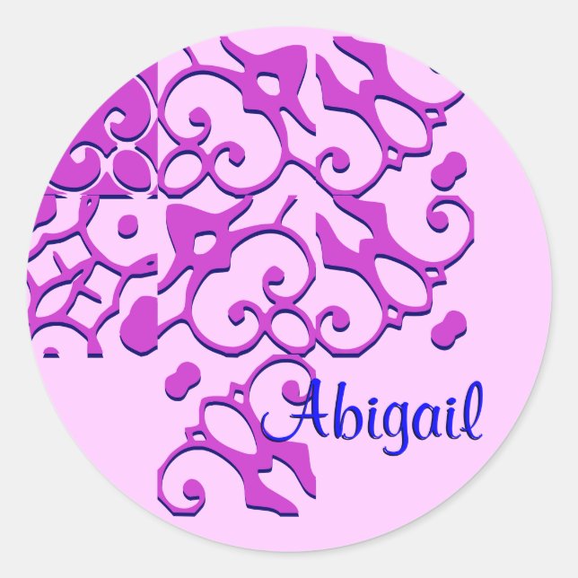 Abigail Designer Name II Sticker (Front)