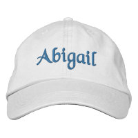 Abigail Personalised Embroidered Baseball Cap