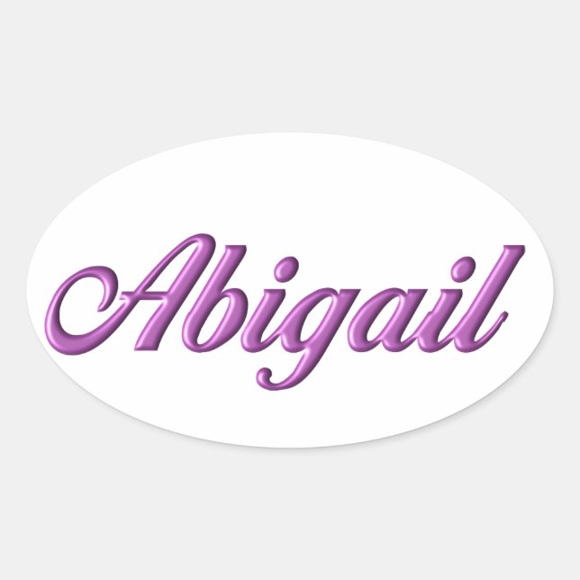 Abigail sticker name (Front)