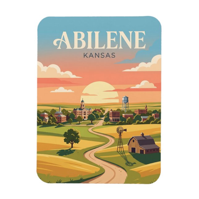 Abilene Kansas Magnet (Vertical)