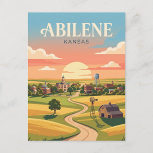 Abilene Kansas Postcard
