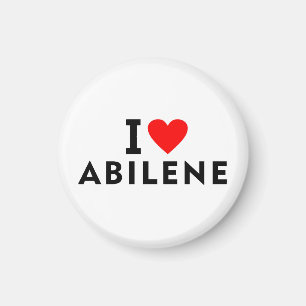 Abilene United States America USA love city heart Magnet
