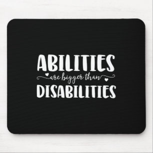 Abilities Disabilities Speech Therapist Gifts For Mouse Pad