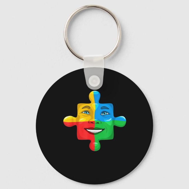 Abilities Outweigh Disabilities Autism awareness I Key Ring (Front)