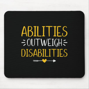 Abilities Outweigh Disabilities Autism Awareness M Mouse Pad