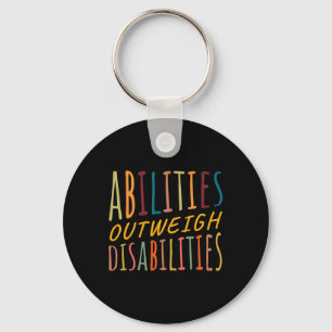 Abilities Outweigh Disabilities Behaviour Therapy Key Ring