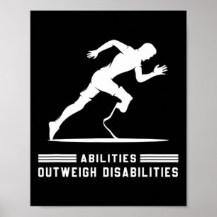 Abilities Outweigh Disabilities Running Marathon 2 Poster