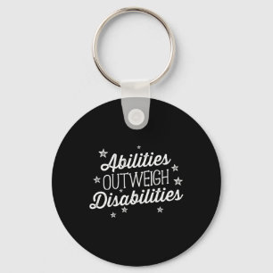Abilities Outweigh Disabilities Speech Therapy SL Key Ring