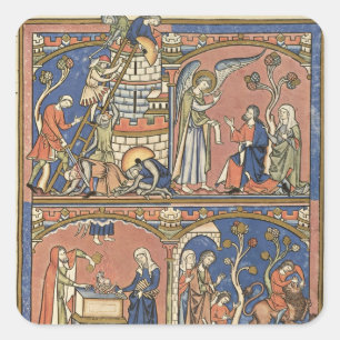 Abimelech and Samson Square Sticker