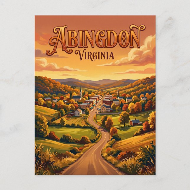 Abingdon USA Postcard (Front)