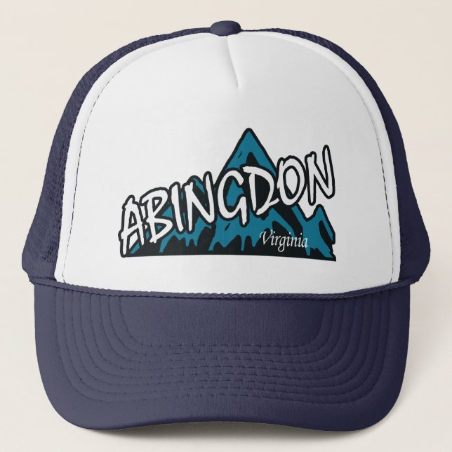 Abingdon Virginia Mountains Trucker Hat (Front)