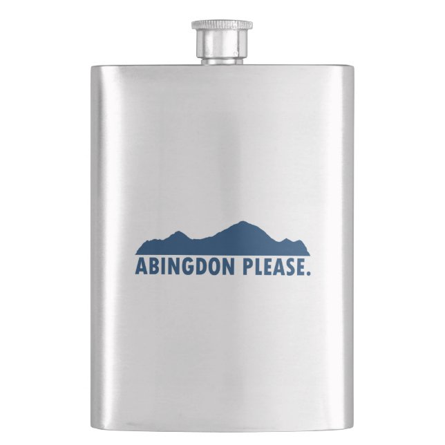 Abingdon Virginia Please Hip Flask (Front)