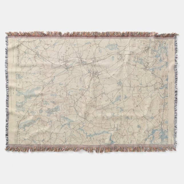 Abington, Massachusetts Throw Blanket (Front)