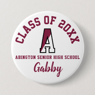 Abington Senior High School Button Logo Custom