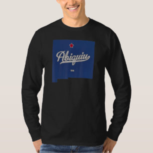 Abiquiu New Mexico NM Map T-Shirt