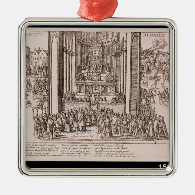 Abjuration of Henri IV Metal Tree Decoration (Front)