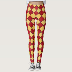 ABL - 0213 - Red and Yellow - Leggings