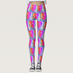 ABL - 161 - Pink Hearts - leggings
