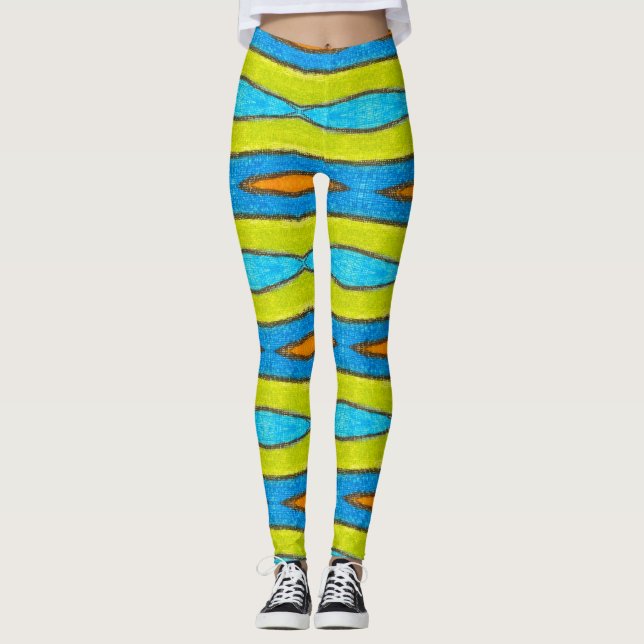 ABL - 189 - Spring Stripes - Leggings (Front)