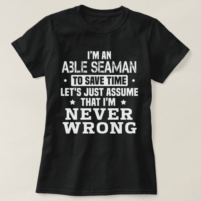 Able Seaman T-Shirt (Design Front)