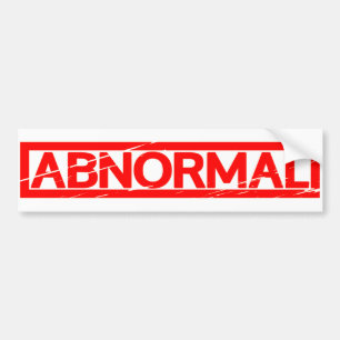 Abnormal Stamp Bumper Sticker