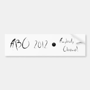 ABO 2012 BUMPER STICKER