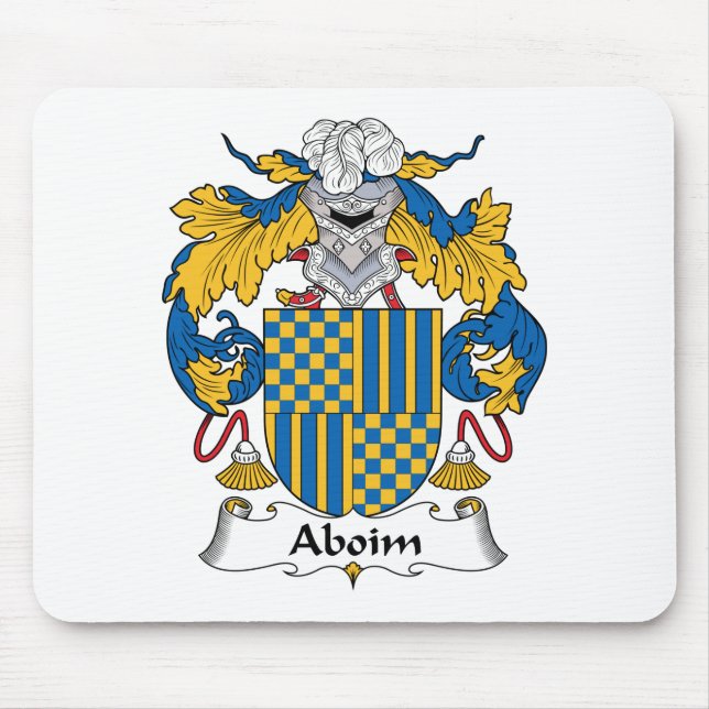 Aboim Family Crest Mouse Pad (Front)
