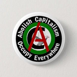 Abolish Capitalism Occupy Everywhere 6 Cm Round Badge