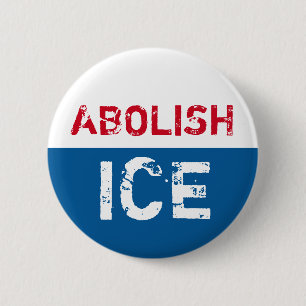 ABOLISH ICE 6 CM ROUND BADGE