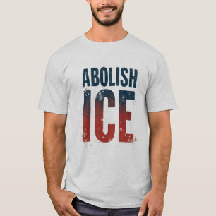 Abolish ICE American Flag Colours T-Shirt