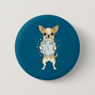 Abolish ice funny chihuahua no ice dog meme 6 cm round badge