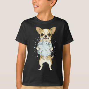 Abolish ice funny chihuahua no ice dog meme  T-Shirt