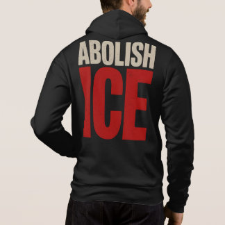 Abolish ICE Minimalist Protest Typography Design Hoodie