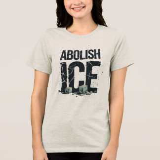 Abolish Ice - USA Human Rights Activist Tri-Blend Shirt