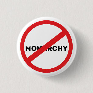 Abolish the Monarchy 3 Cm Round Badge