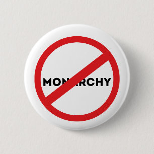 Abolish the Monarchy 6 Cm Round Badge
