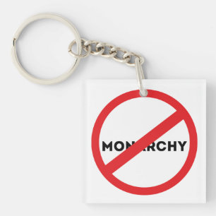 Abolish the Monarchy Key Ring