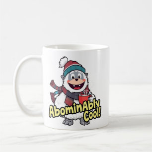 Abominably Cool Winter Yeti Design Coffee Mug