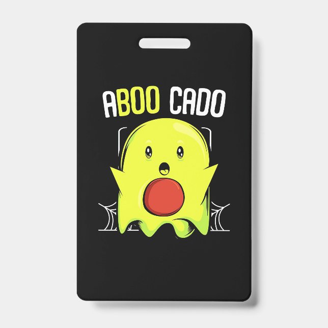 Aboocado Avocado Halloween ID Badge (Front)