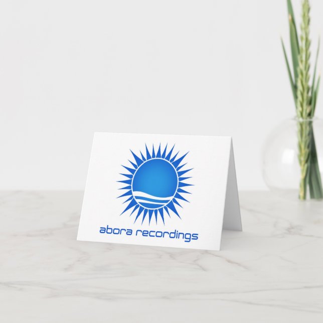 Abora Recordings Note Card (Large Image) (Front)