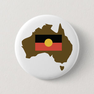 Aborginal Flag 6 Cm Round Badge
