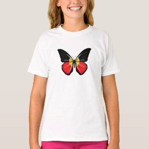 Aborigin Butterfly Flag T-Shirt