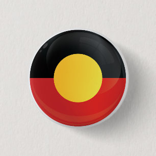 Aborigin  Round Icon Flag 3 Cm Round Badge